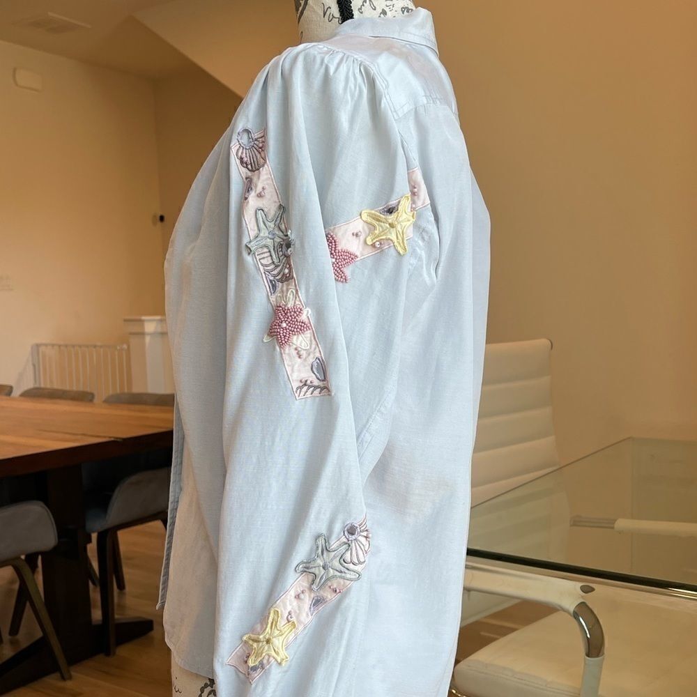 🌷Marc D'alcy Button Up Embroidered